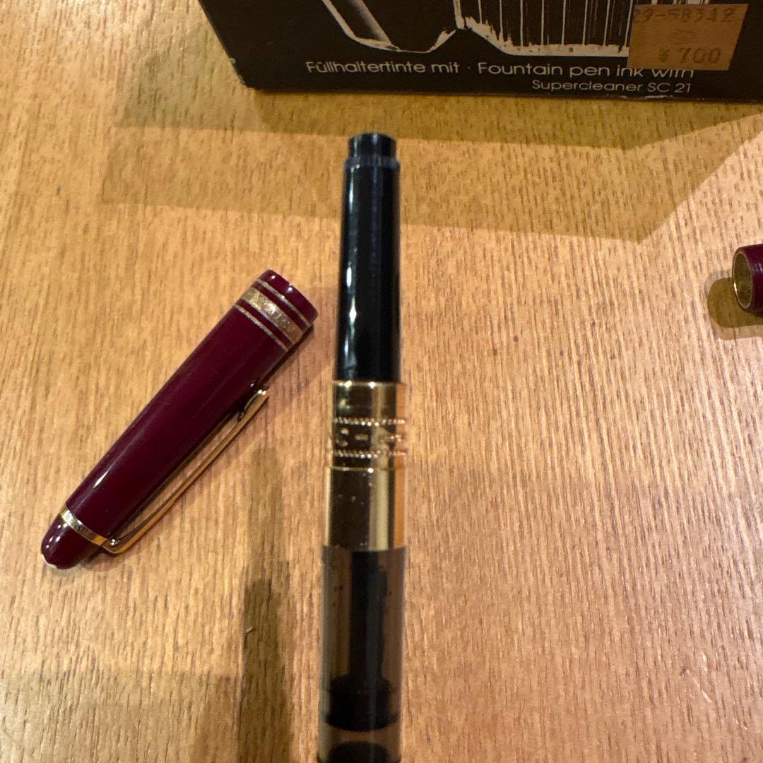 モンブラン マイスターシュテュック 145 クラシック 万年筆 ボルドー　14K