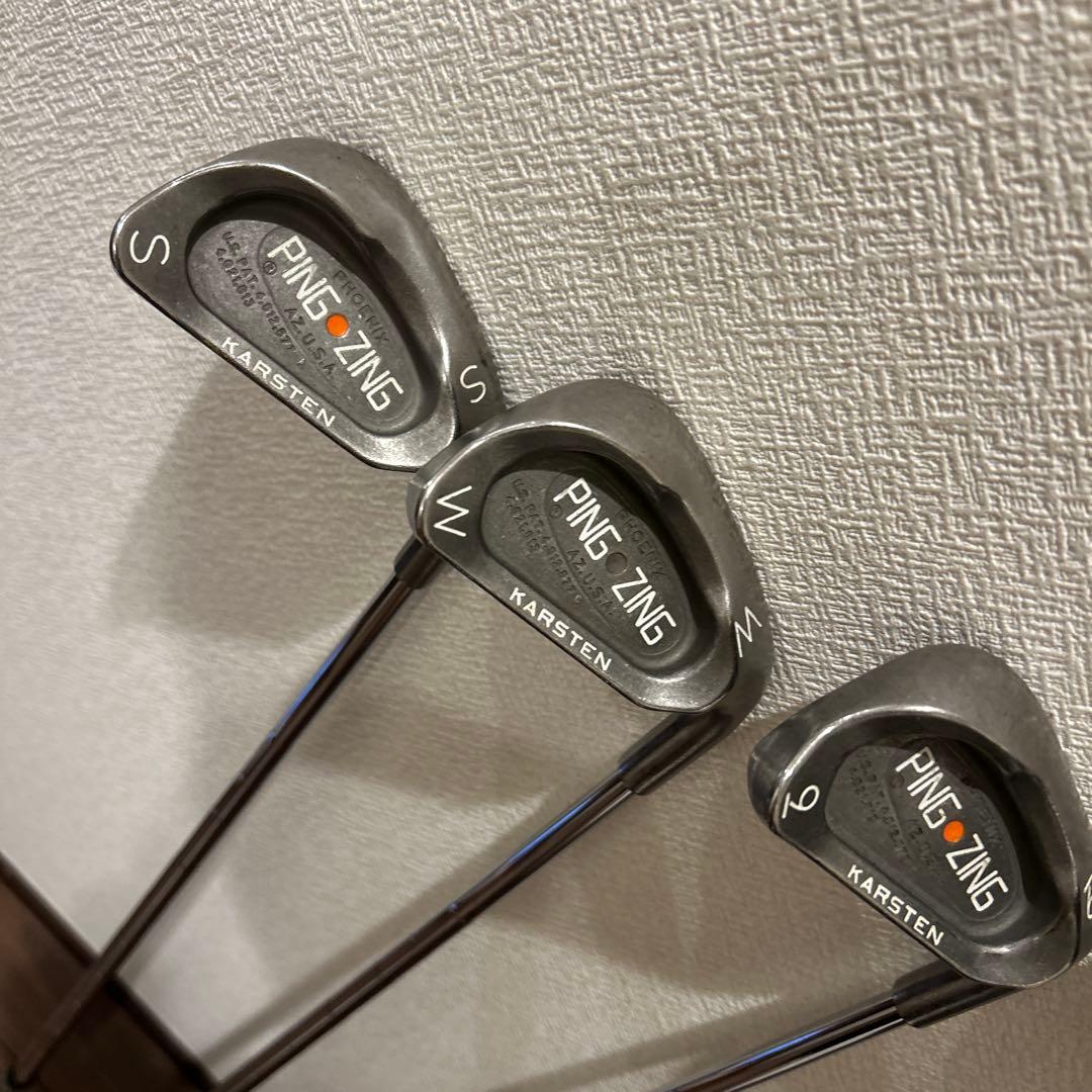 名器PING ZING 4-9.S.W 8本セットKARSTEN オレンジドット