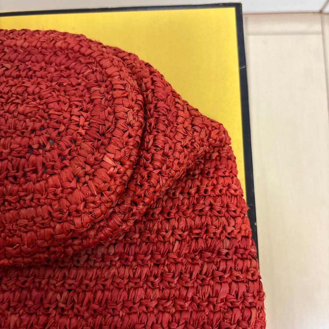 ヘレンカミンスキー　かごバッグ レッド　革