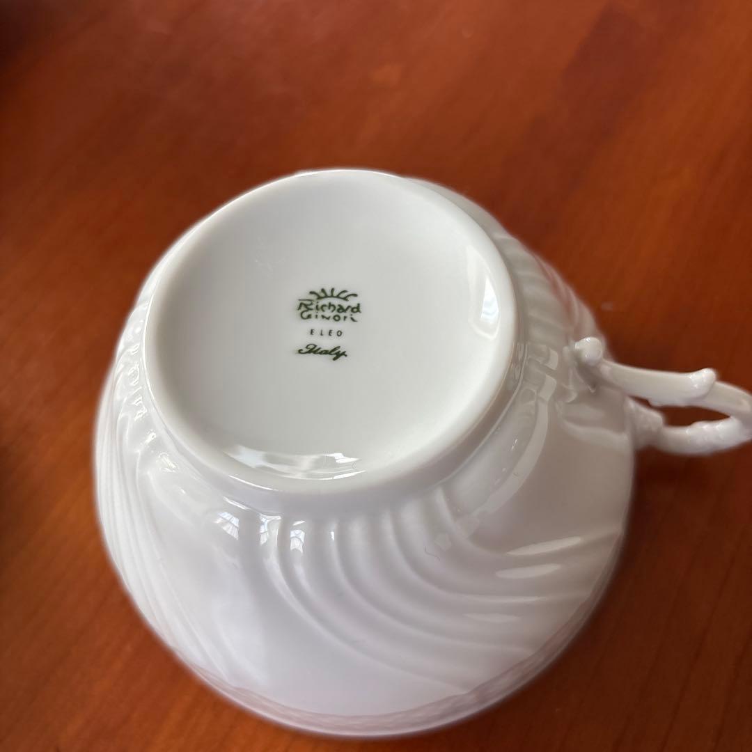 リチャード・ジノリ 波模様 ソーサー&カップ 3個セット