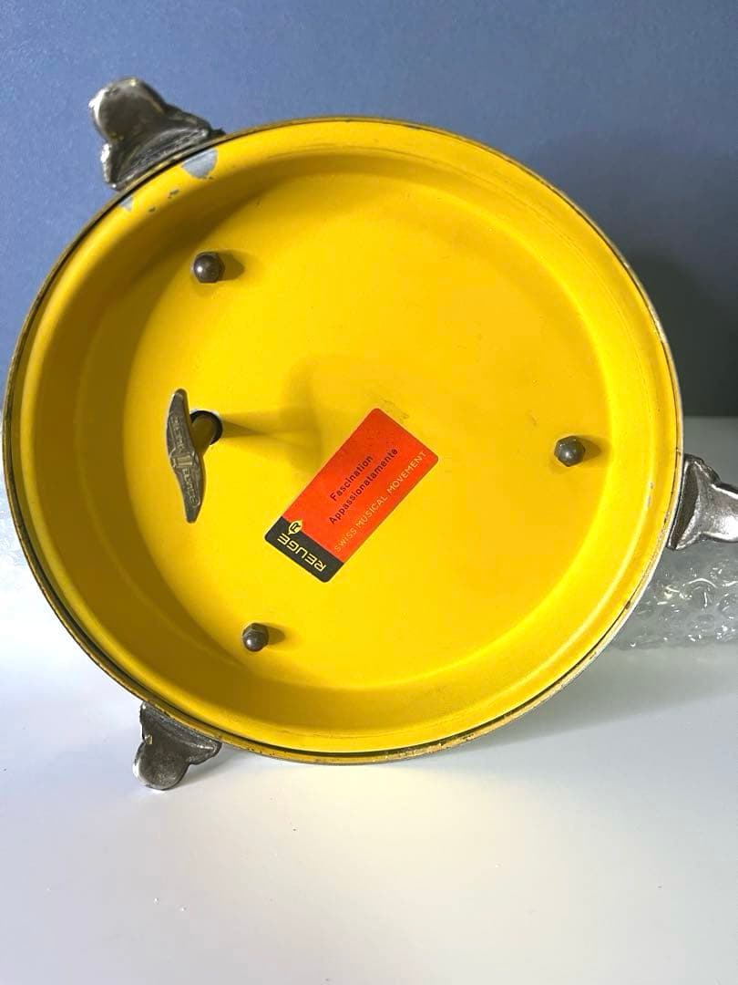 『REUGE』リュージュ　陶器製カラクリ オルゴール　葉巻入れ　アンティーク