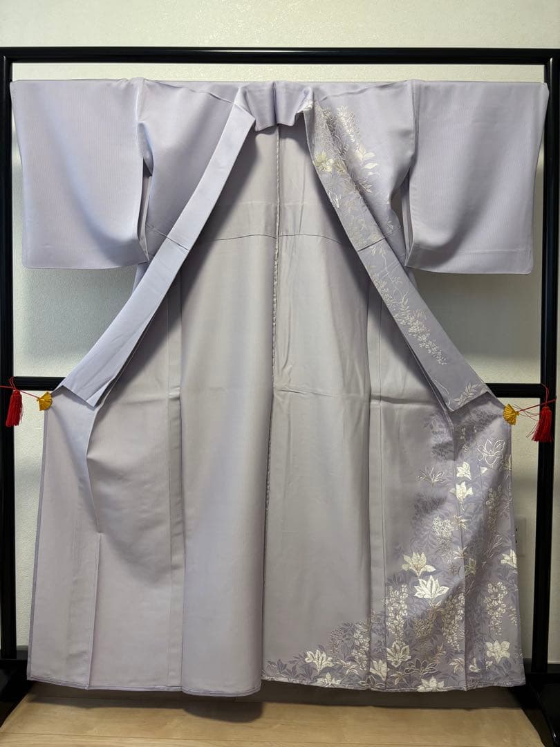 刺繍訪問着 山口美術織物　単衣仕立て未使用