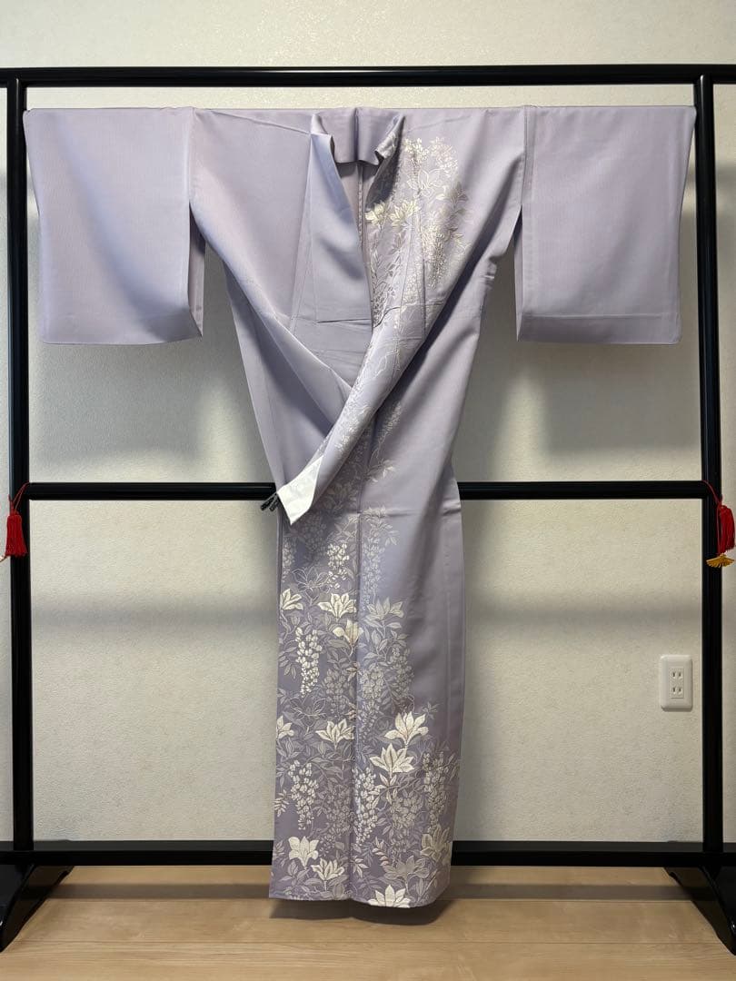 刺繍訪問着 山口美術織物　単衣仕立て未使用