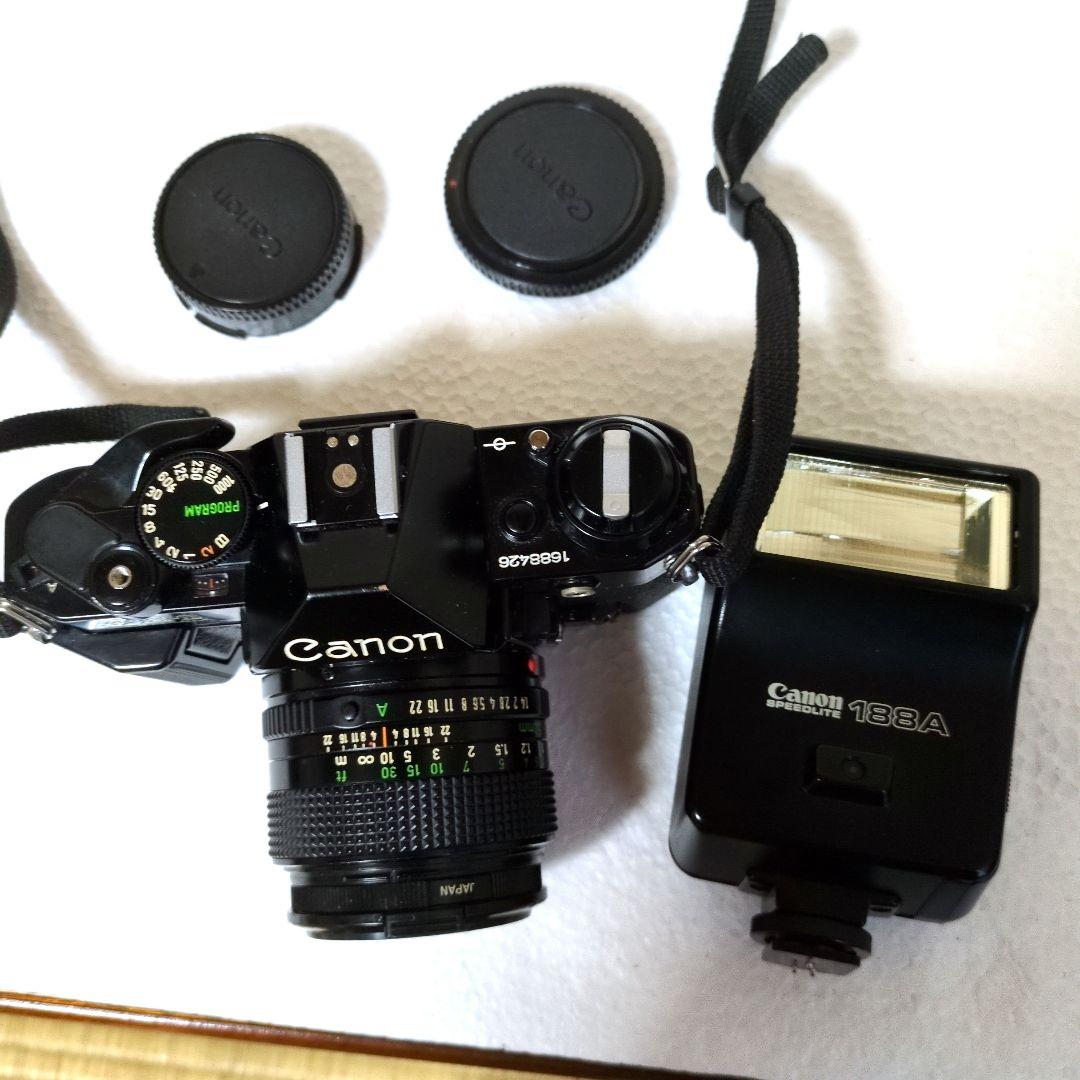 キャノン一眼レフAE-1PROGRAMブラック 専用ストロボ