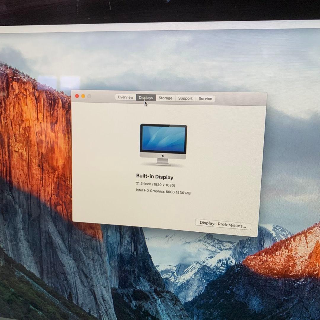 J474 Apple iMac21.5インチ Late2015 付属品有り