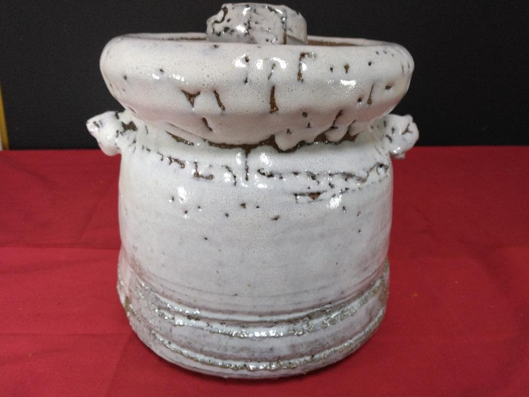 茶道具　萩焼 【　渋谷泥詩　　水指　】