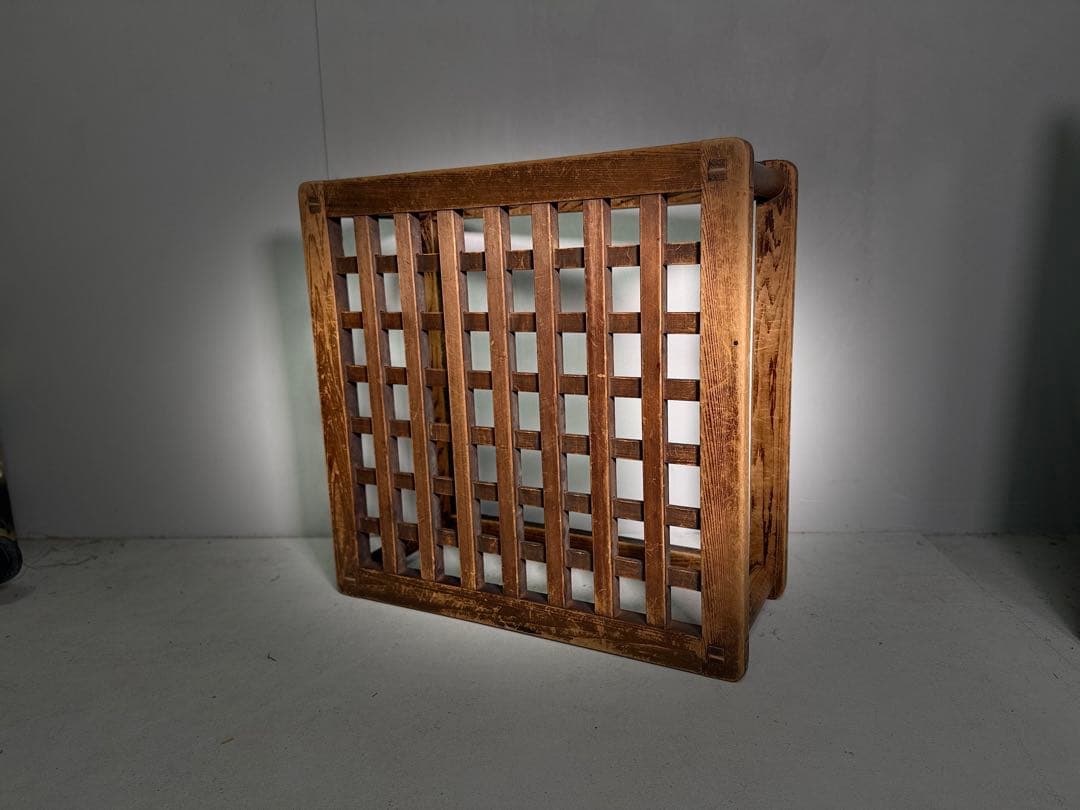 T31 古民具 アンティーク やぐらこたつ ビンテージ家具 木製格子造