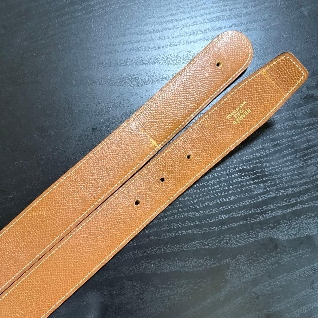 HERMES エルメスコンスタンスリバーシブルベルト70シルバーカラーバックル