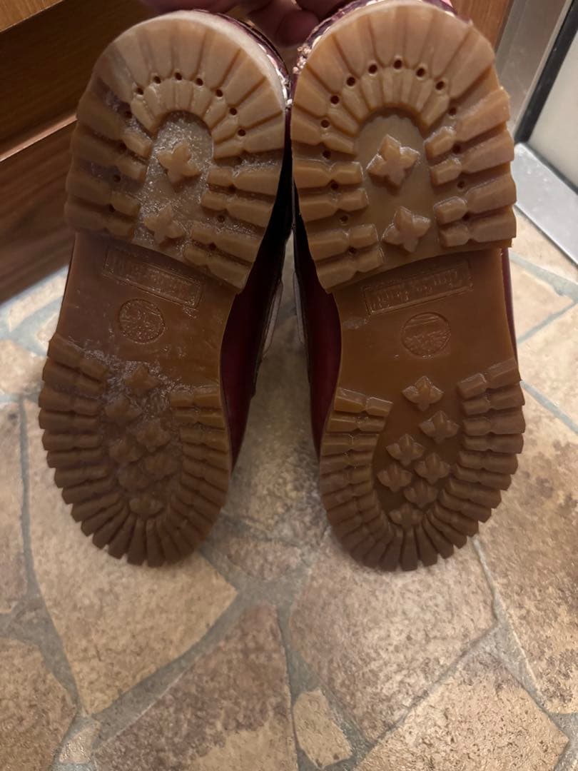 ティンバーランド　3eye モカシン　バーガンディ　 使用感なし 箱付き