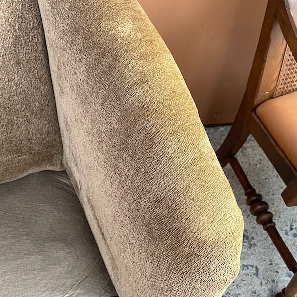 アメリカビンテージ　一人掛けソファ　1Pソファ　ファブリック　回転式