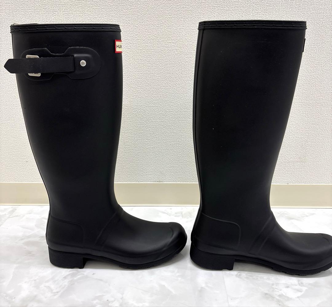 新品✨HUNTERハンター 長靴 　ロング　ブラック24cm UK5　箱付き