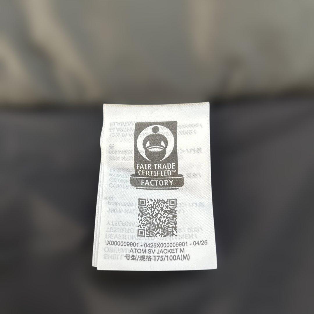 Arc'teryx アトムSVジャケット 2025 Mサイズ ブラック