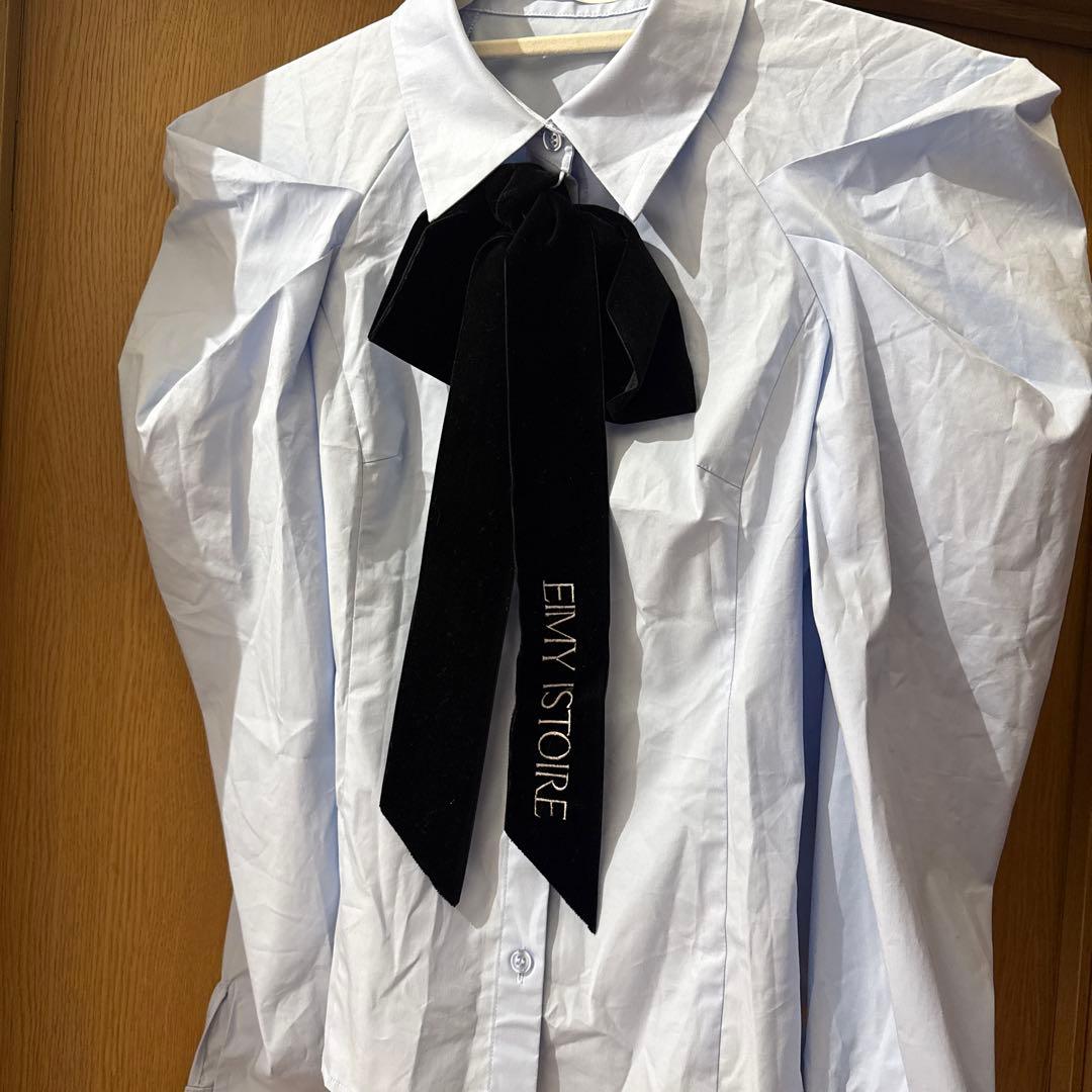 eimy istoire ベルベットリボンロゴシャツ　新品