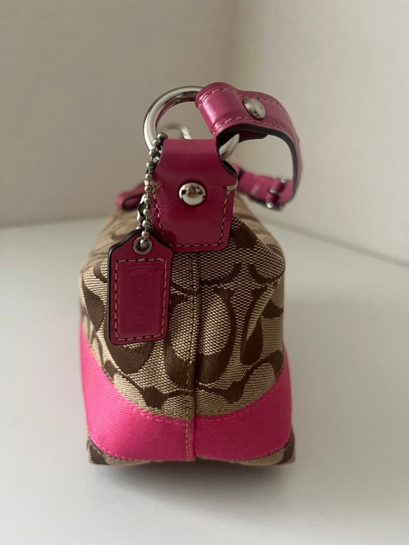 Coach ハンドバッグ ブラウン・ピンク