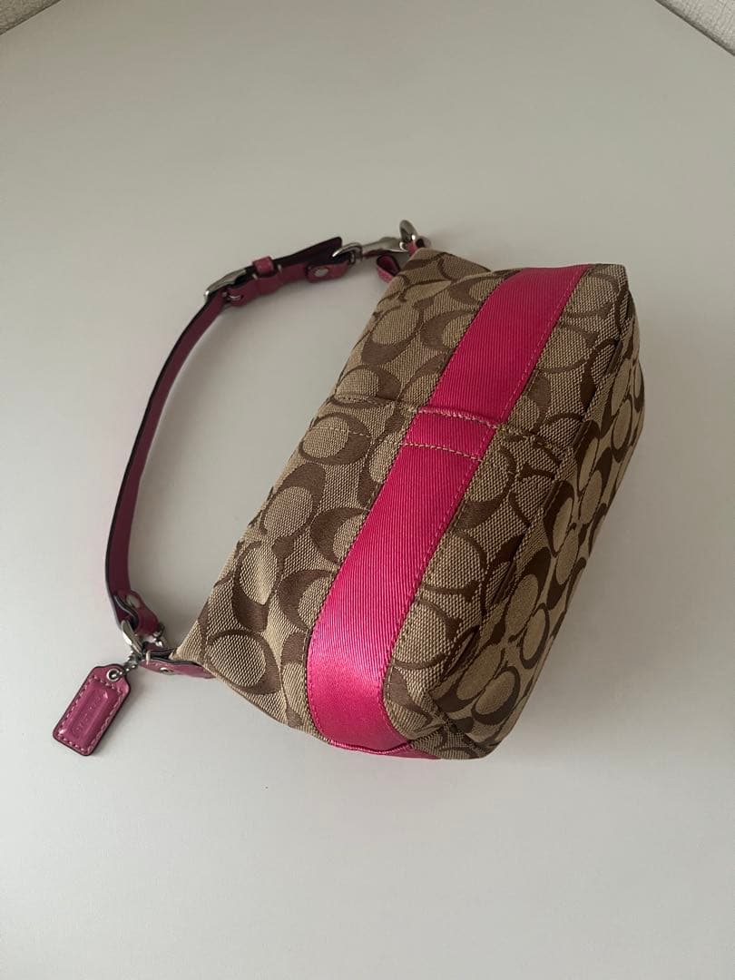 Coach ハンドバッグ ブラウン・ピンク