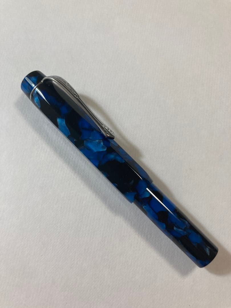 Kaweco 青黒マーブル 万年筆　カヴェコアートスポーツ　mニブ