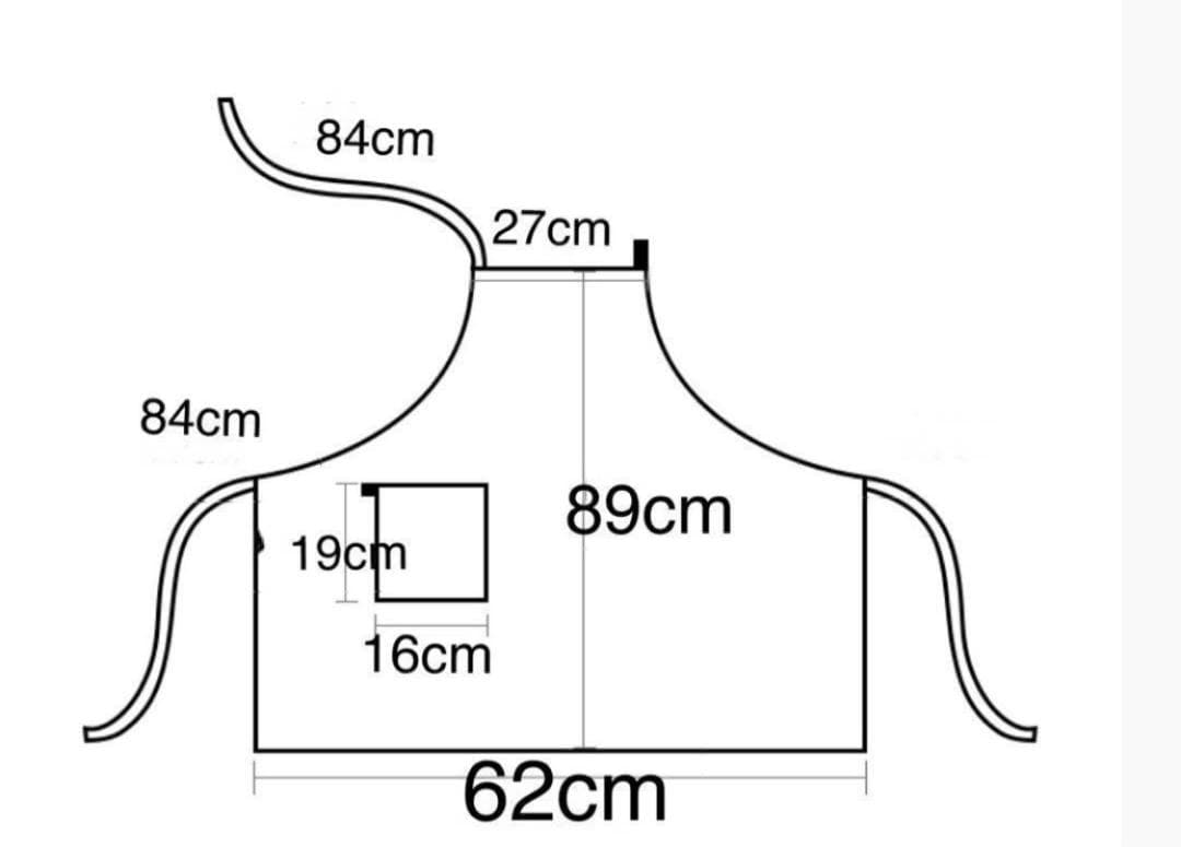 綿麻　エプロン　リネン シンプル　おしゃれ カフェ料理 DIY　男女　ブルー