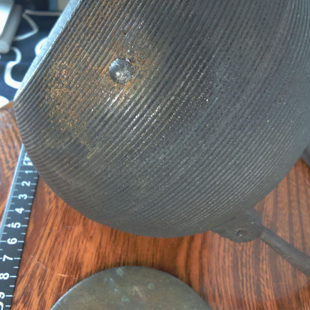 骨董１ 鉄瓶 直し水漏れあります。