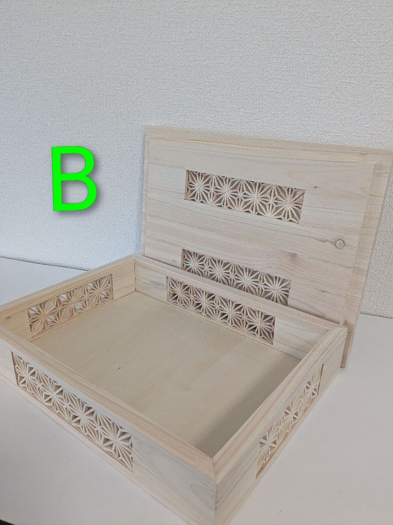 組子細工　小物入れ　(A＋B×2)3点