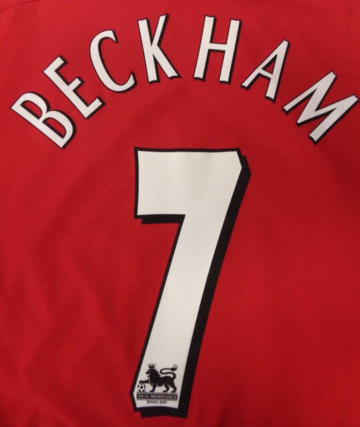 マンチェスター ユナイテッド ベッカムユニフォーム(フルマーキング) Mサイズ