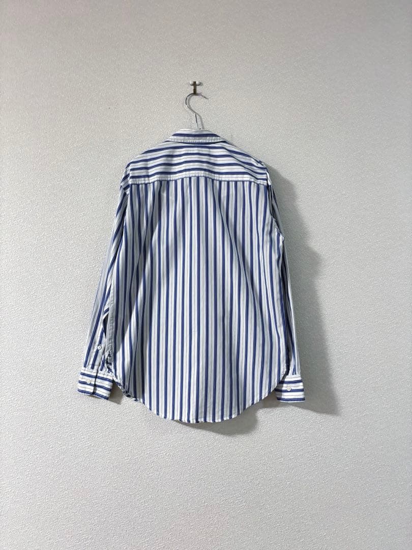 LAUREN RALPH LAUREN ストライプシャツ　刺繍　XS