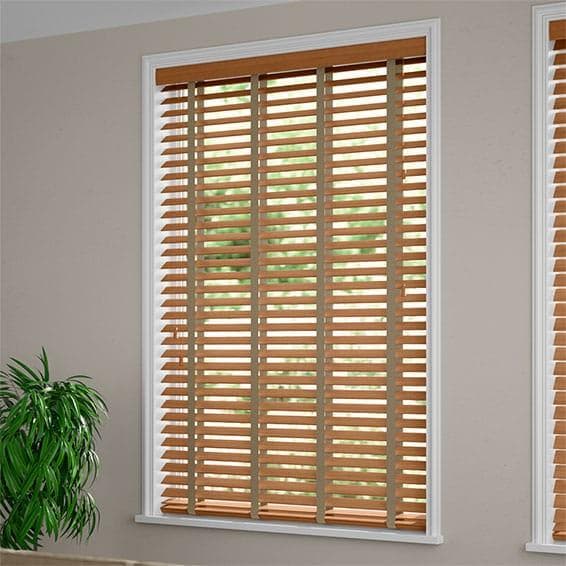 未使用　ウッドブラインド　ライトブラウン＆グレー 116×111.5