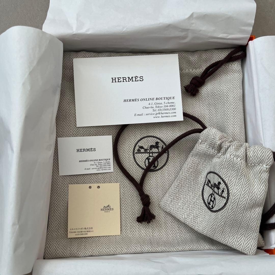 HERMES ブラックレザーベルト H型バックル