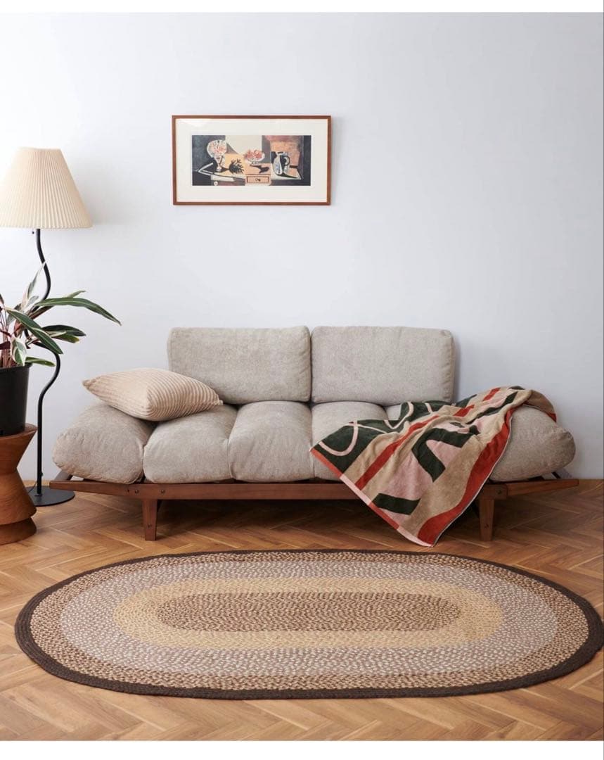 アルベスタソファ ベージュ ファブリック ソファベッド 2人掛け