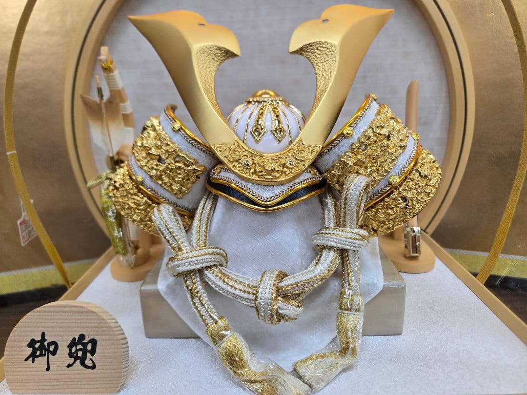 【展示品限り】五月人形　兜　鍬形　ケース飾り　※閉店セール　K9