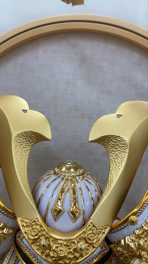 【展示品限り】五月人形　兜　鍬形　ケース飾り　※閉店セール　K9