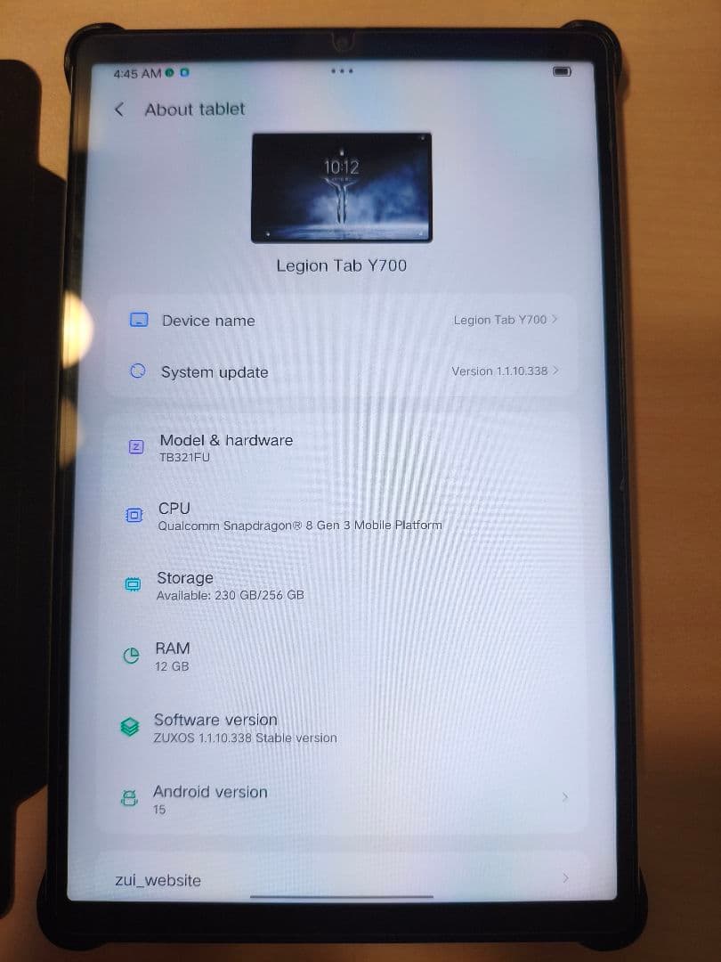 Androidタブレット本体 Lenovo LegionY700 Gen3