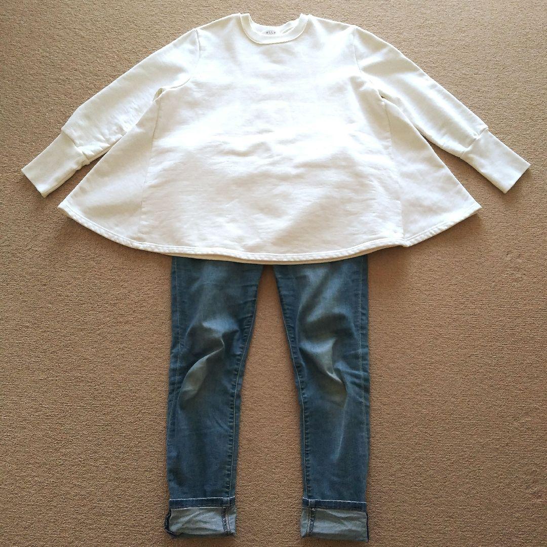 美品‼️【ella selectshop】綿100% Aライン・スウエット
