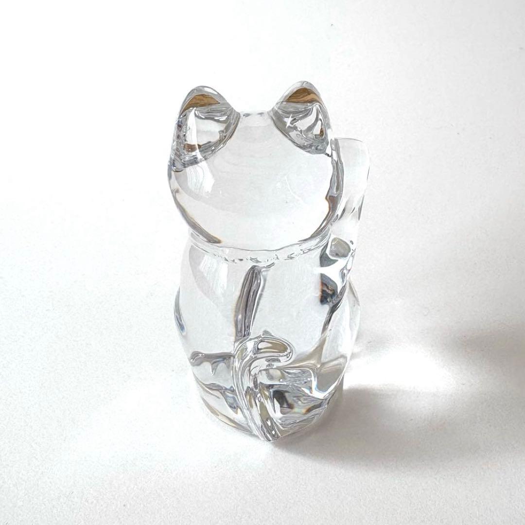 Baccarat バカラ✩クリスタル招き猫 箱なし