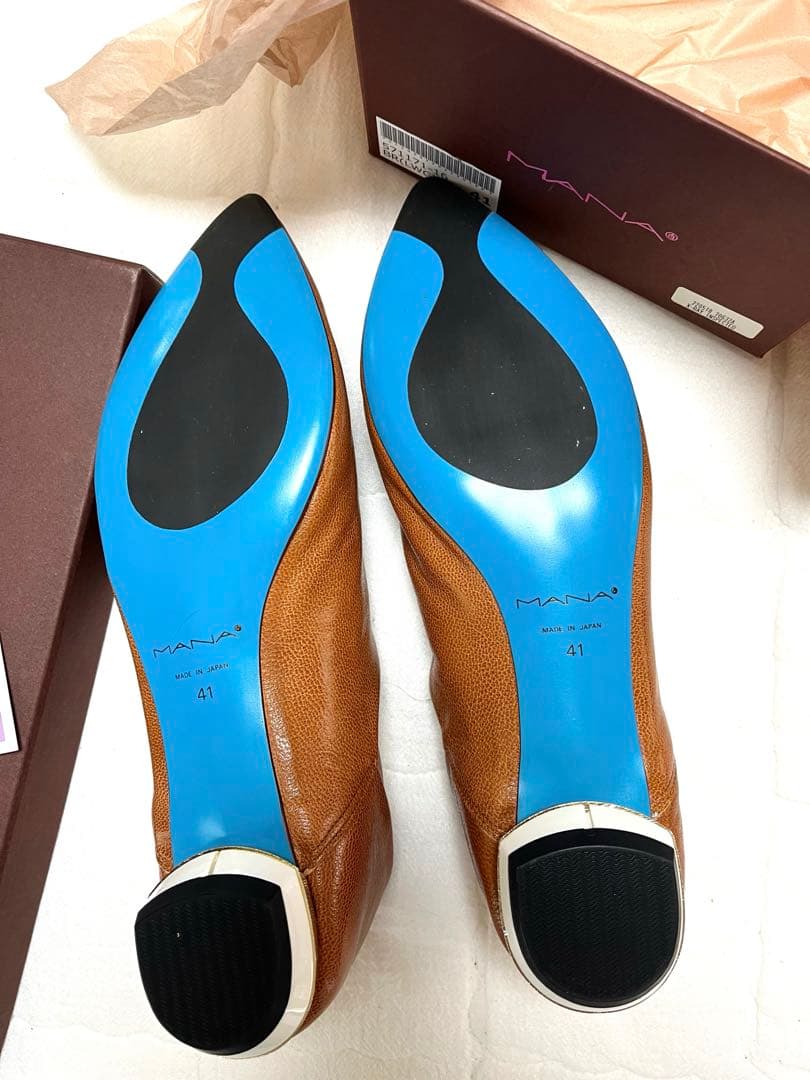 【MANA】今西優子ふかふかバブーシュ　 キャメル41(25.5)新品・未使用