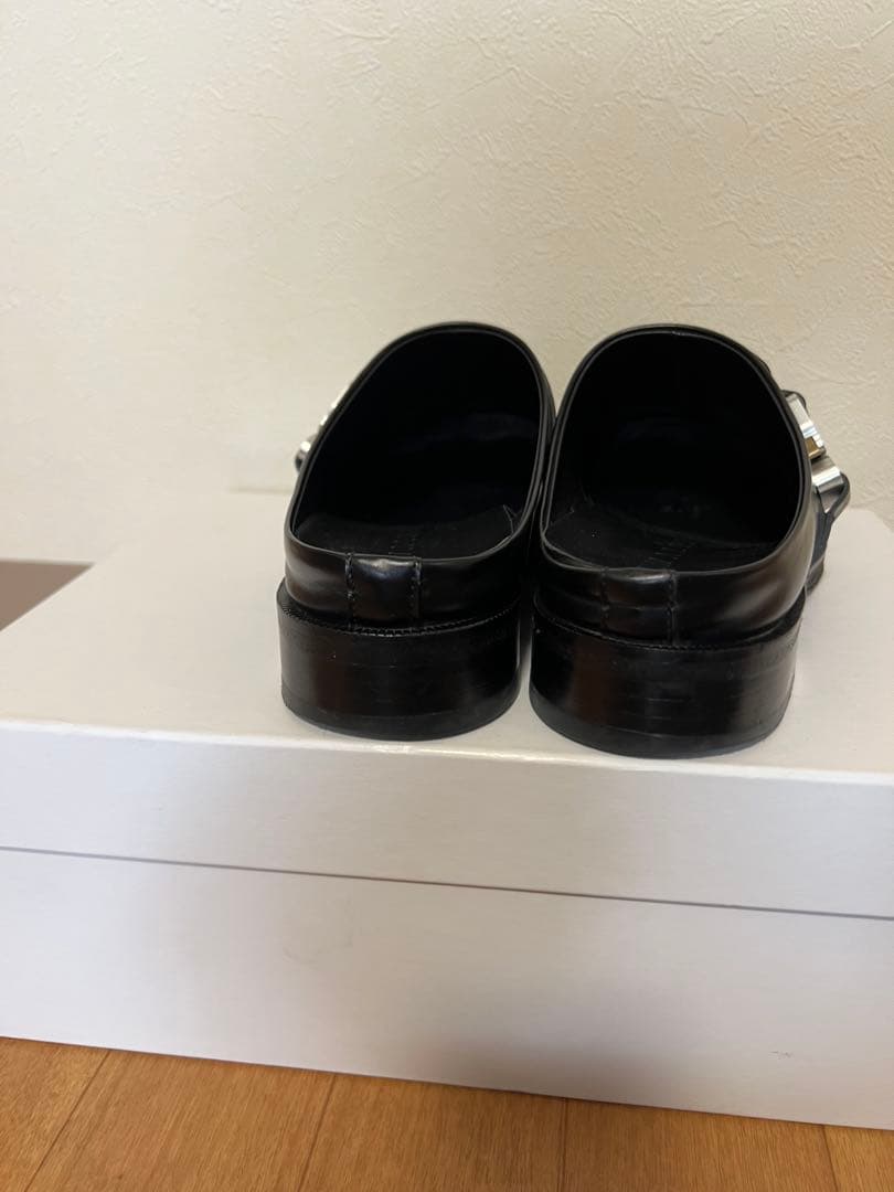 alyx ローファー　黒 金属バックル