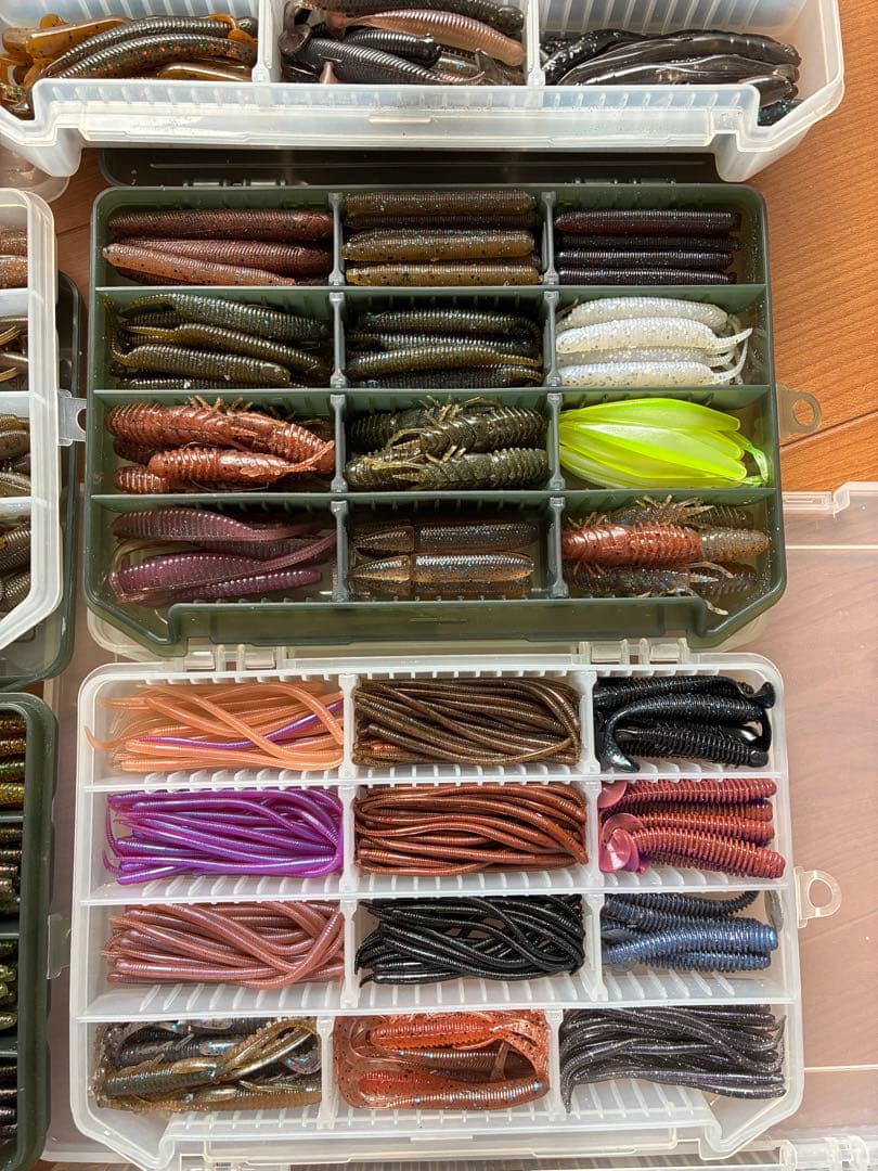 ソフトルアーワームセット 大量　バス釣り引退