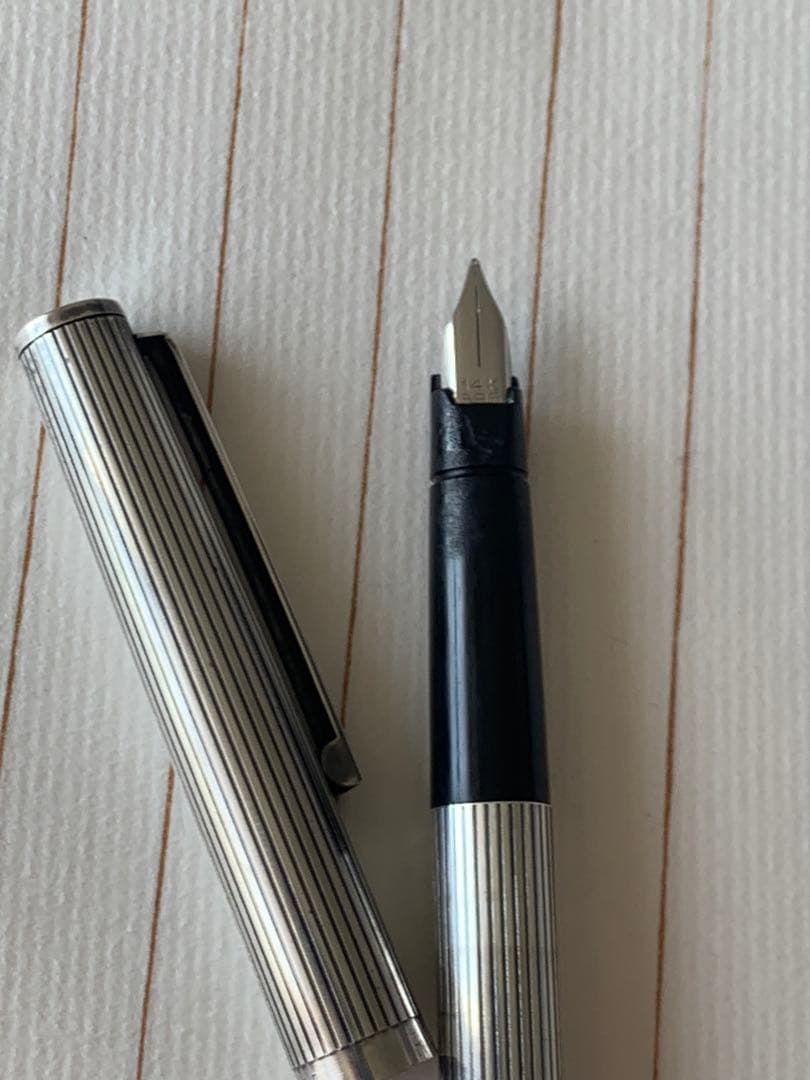 極めて希少 Rambold 925 シルバー 万年筆 14K WG