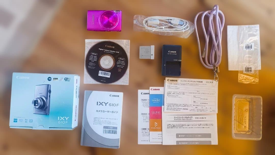 美品Canon IXY 610F ピンク＋豪華ストラップ付