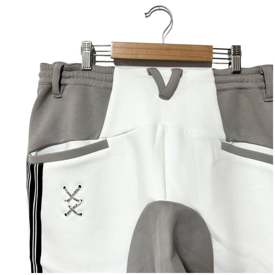 訳あり ラッセルノ ゴルフ RSG ロゴ ジャージ ロングパンツ ホワイト XL