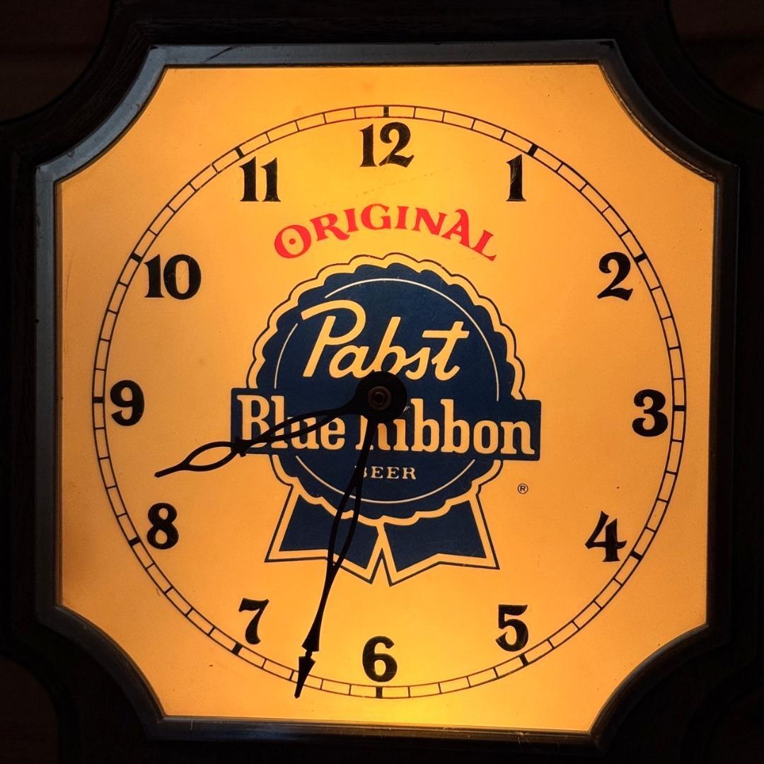 Pabst Blue Ribbon 振り子時計 壁掛け時計 ビンテージ パブスト