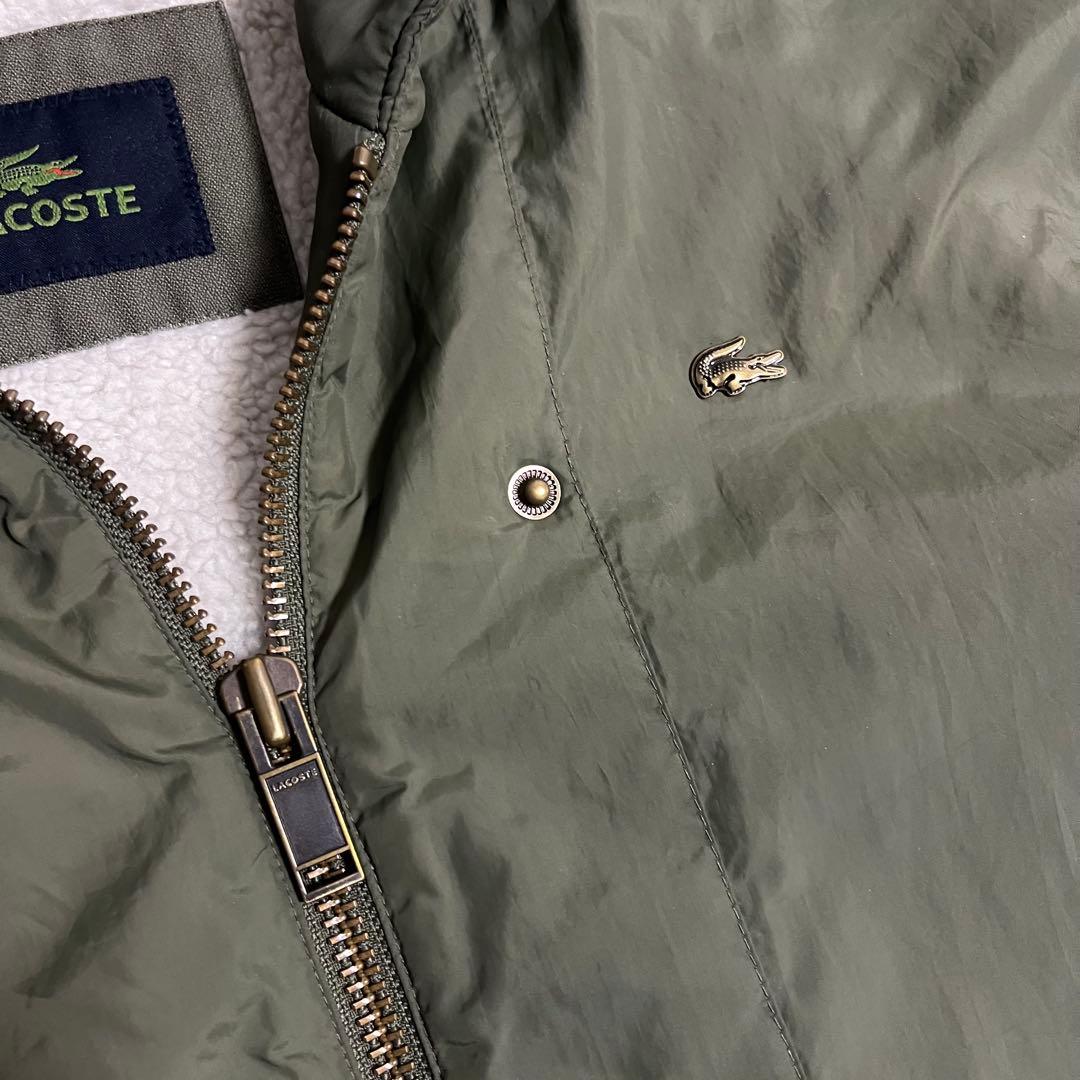 LACOSTE モッズコート 【3way】ボア ミリタリー　カーキ　ナイロン　緑