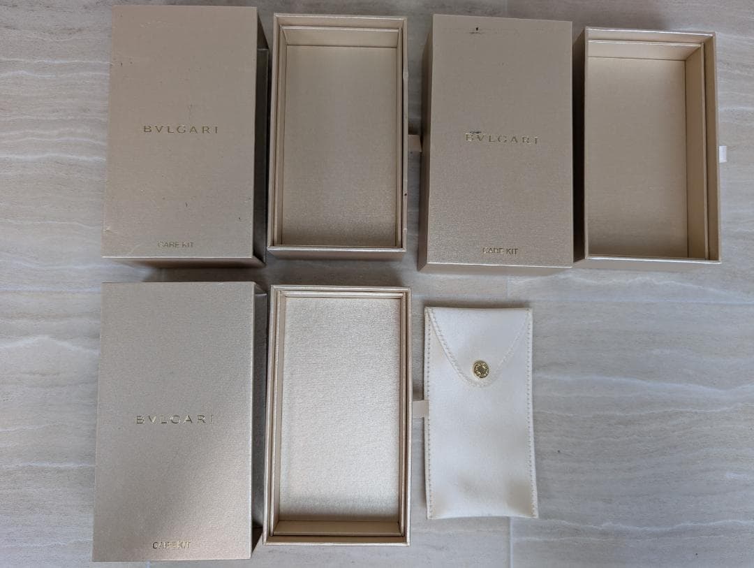 まとめ売り　ブルガリ　BVLGARI　リングケース　ケアキット　空箱　セット