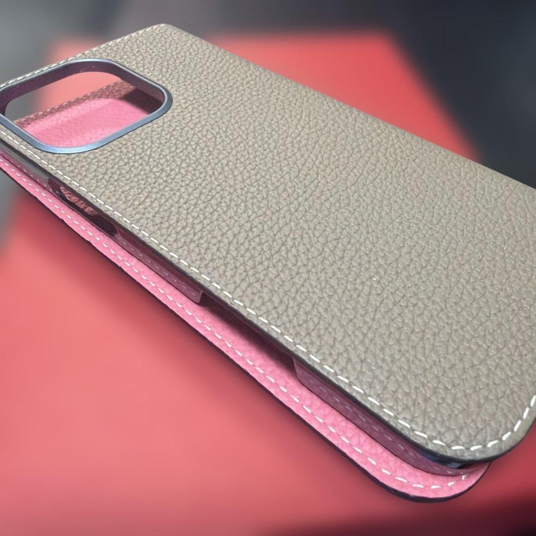 ボナベンチュラ手帳型ケース グレー