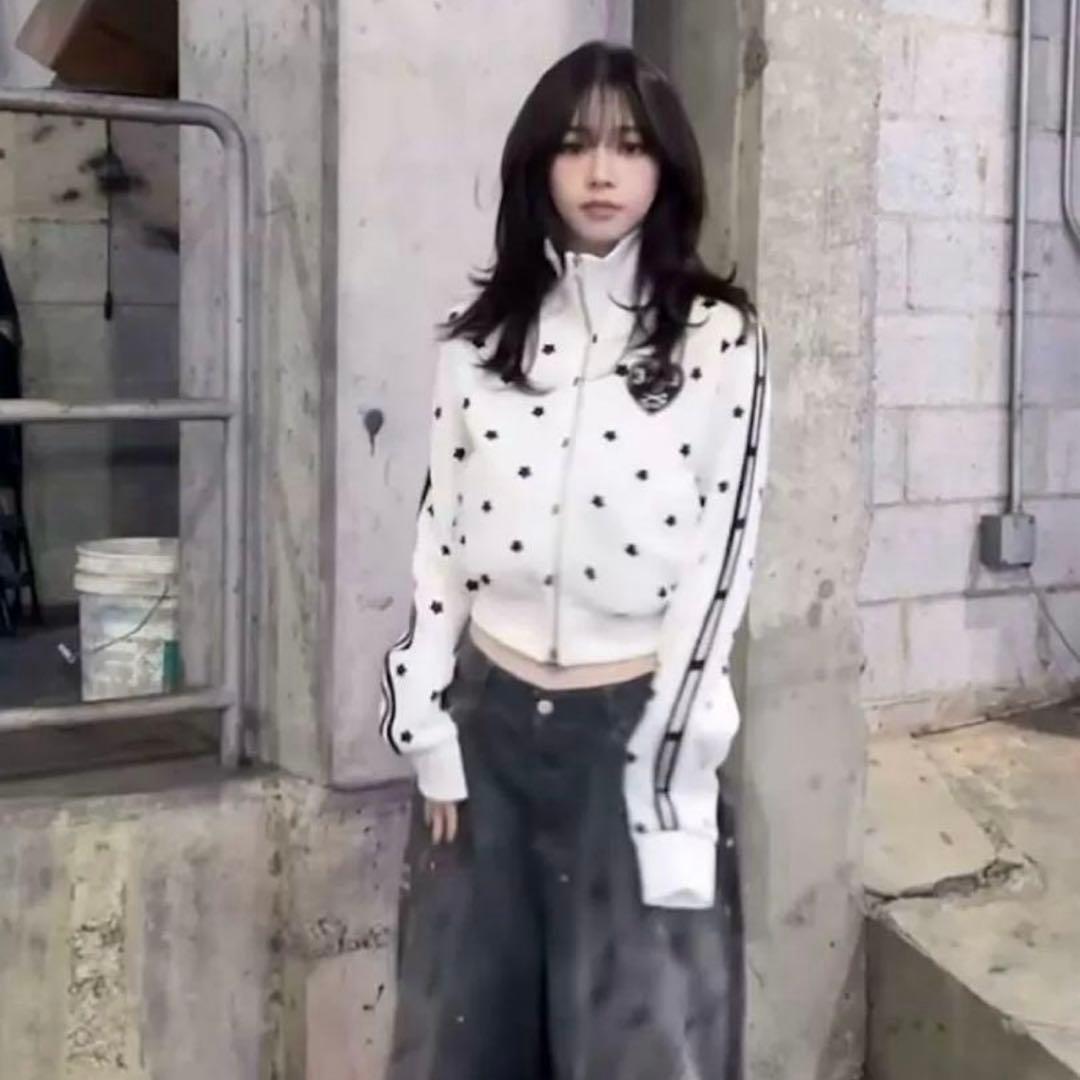 スタースポーティージップアップ　ホワイト ギャル 00s fairy grung