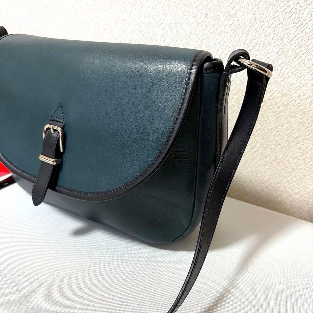 SOMES ソメスサドル レザー ショルダーバック フラップバック バイカラー