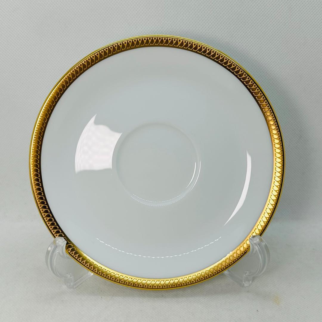 専用未使用 大倉陶園 片葉金蝕 スープカップ 6客セット 白磁金彩