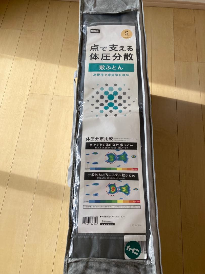 ニトリ　点で支える体圧分散敷布団マットレス　シングル
