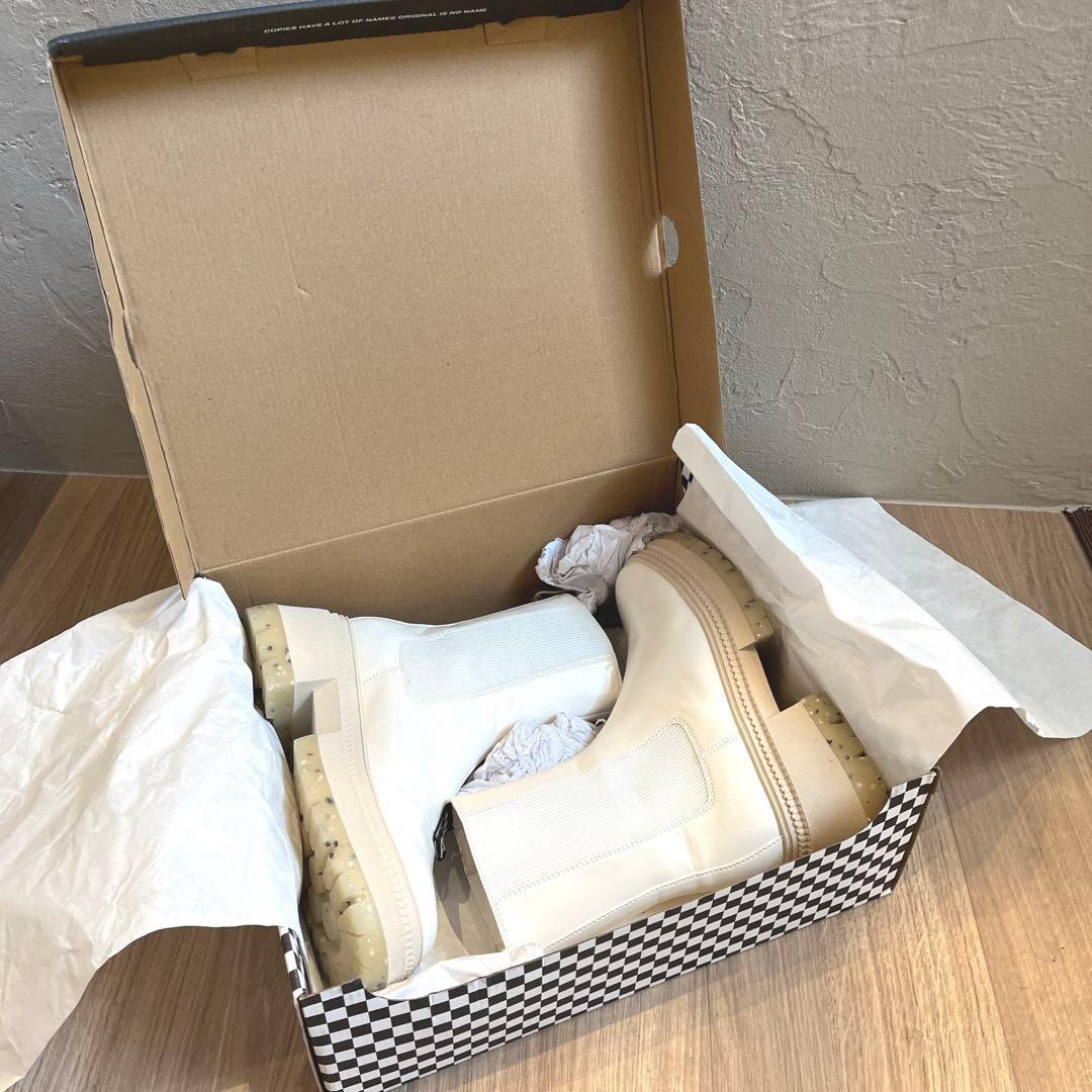 ノーネーム　ブーツ　39 白