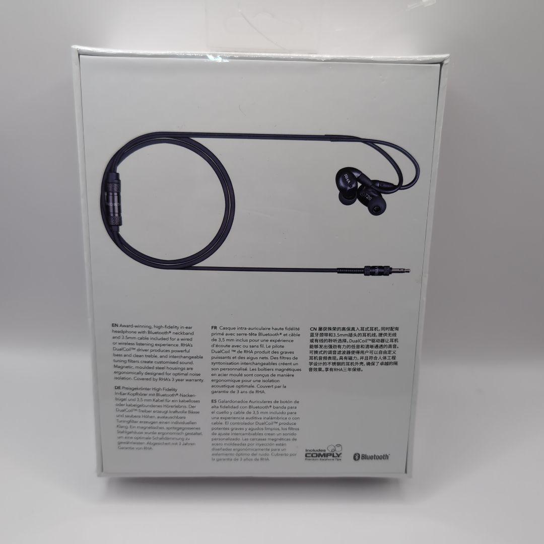 RHA T20 WIRELESS BLACK　新品・未開封品