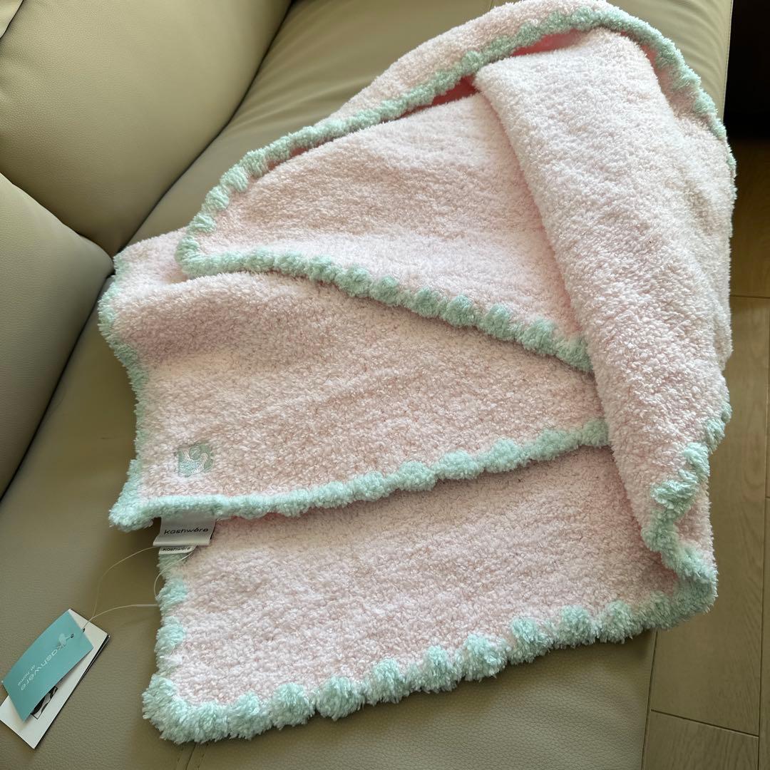 kashwére ベビーブランケット トリム 78✖️78cmピンク新品タグ付き